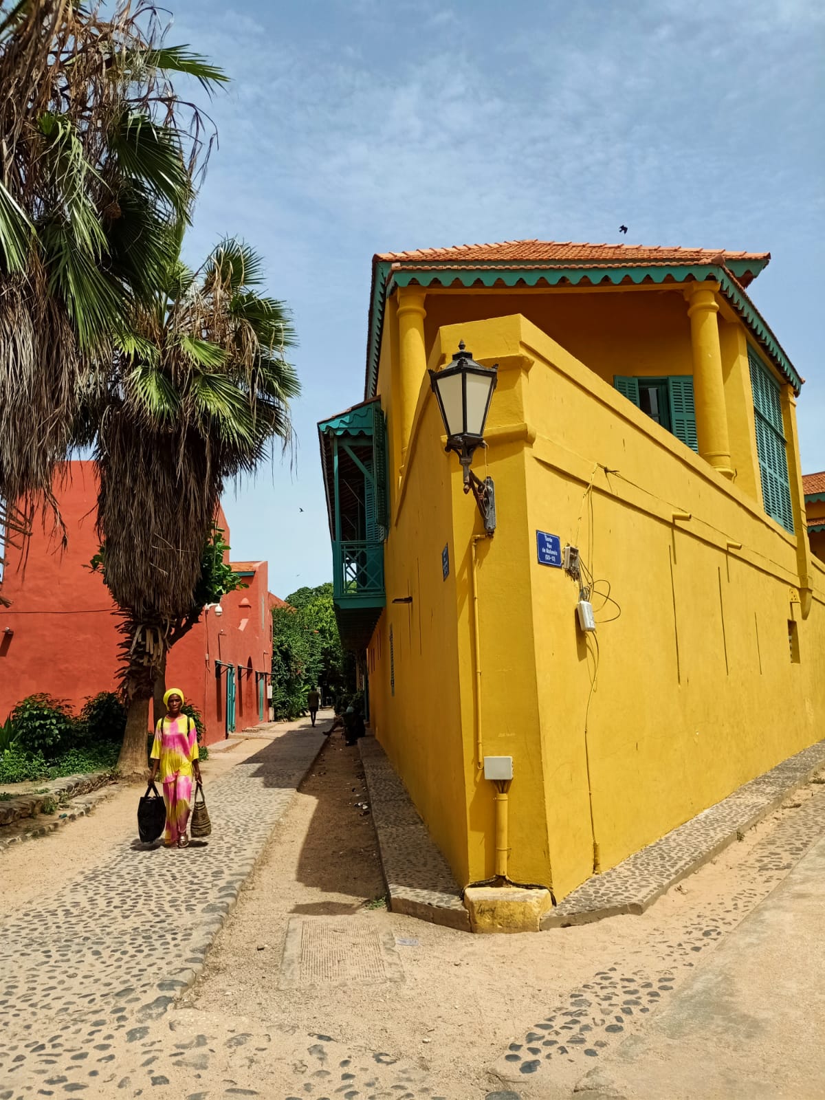 Casas de colores típicas de la Isla Gorèe