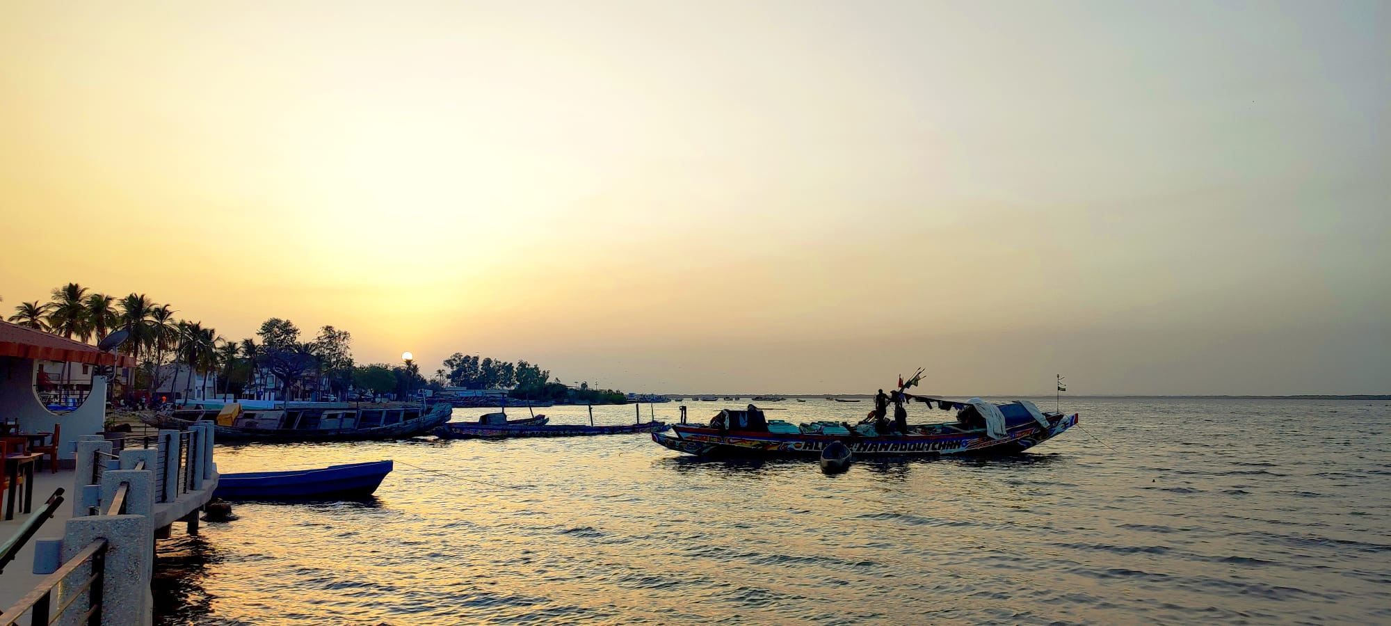 Atardecer en el río Casamance